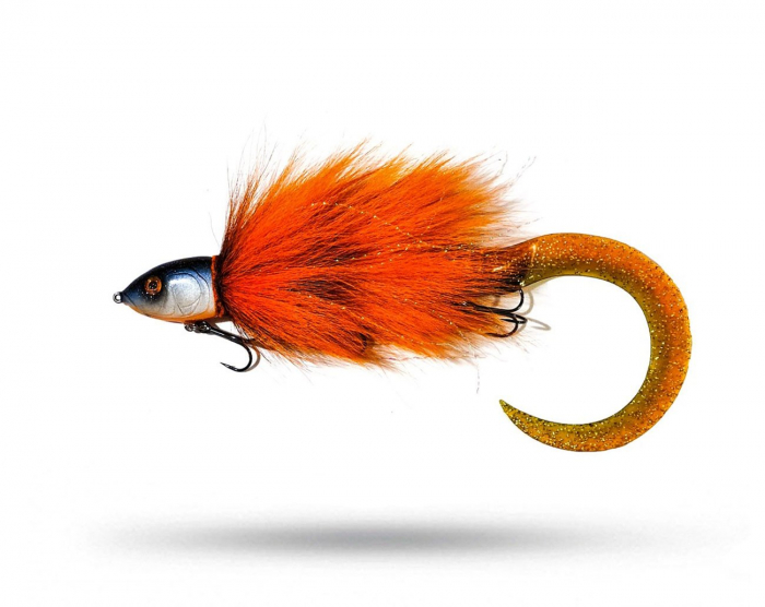 L.Corr Lures Disco Roach XLarge - Orange MotorOil Orange i gruppen Fiskedrag / Spinnfluga hos Örebro Fiske & Outdoor AB (Disco Perch XL - OMO)